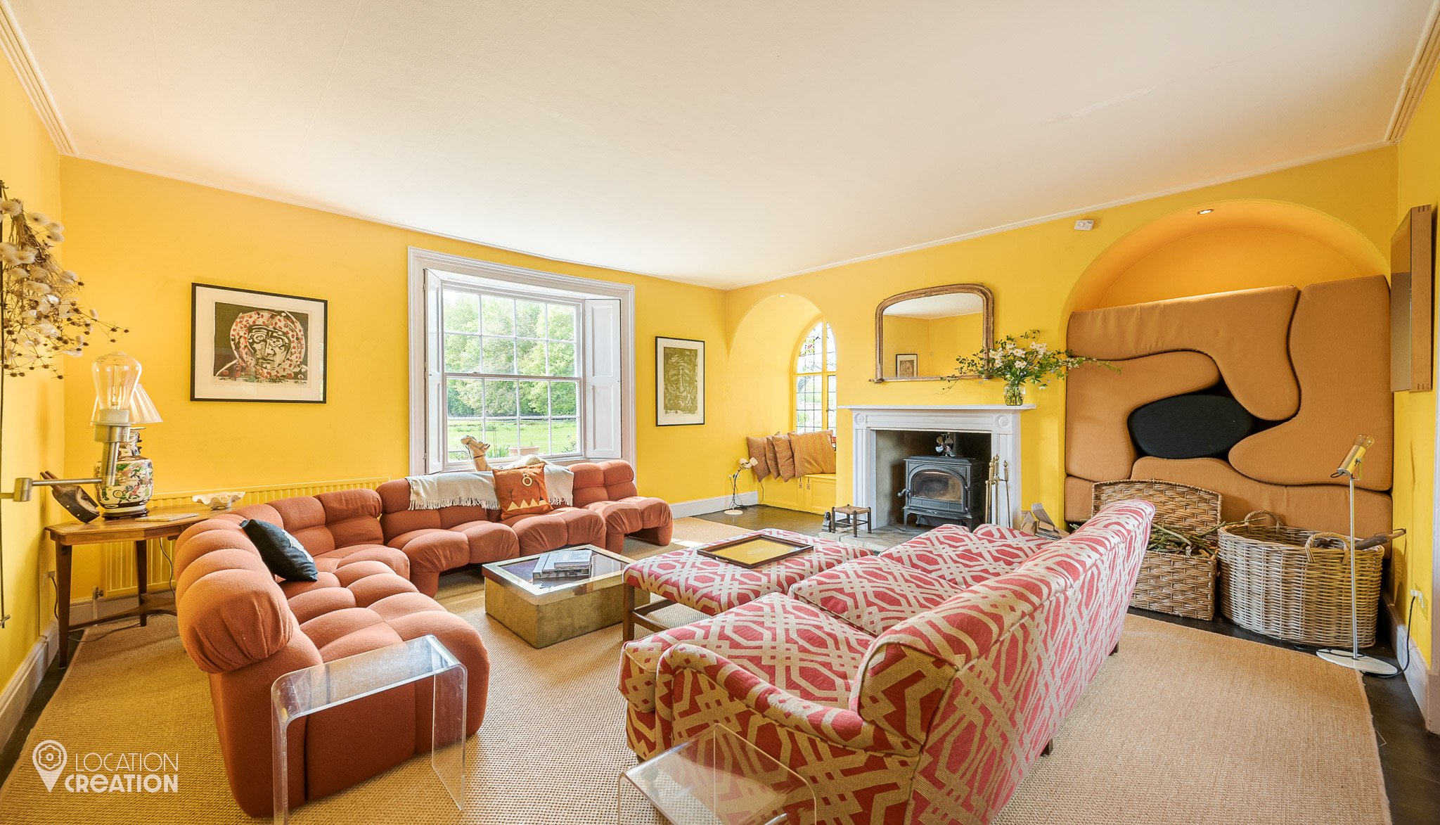Location Creation Medieval Manor House Drawing Room