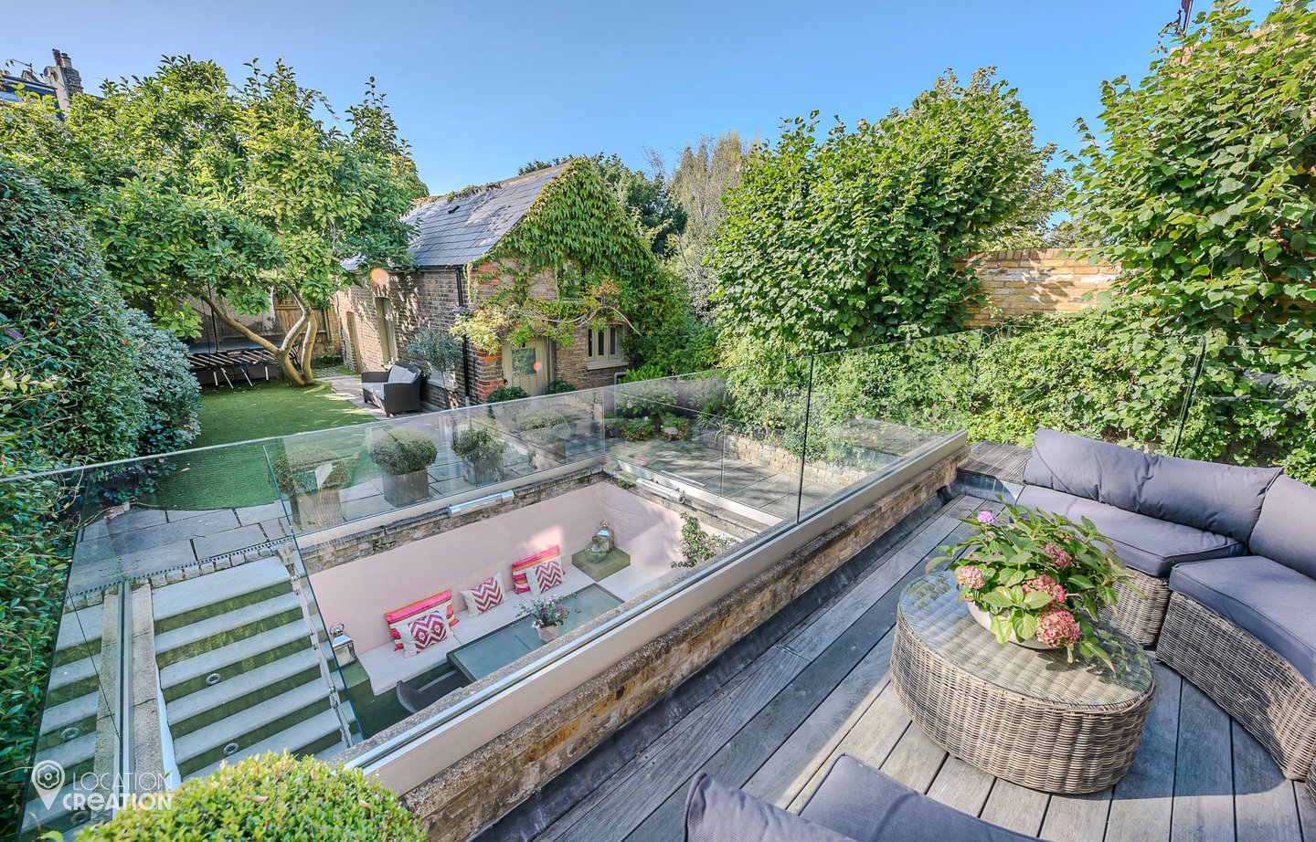 Location Creation Bentley House Garden Overview