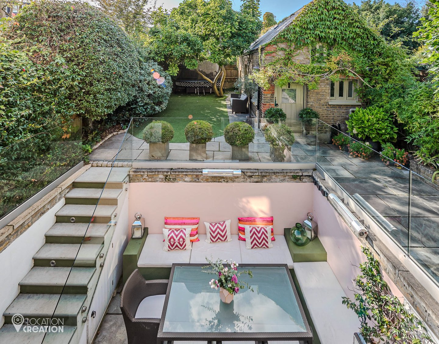 Location Creation Bentley House Garden Overview