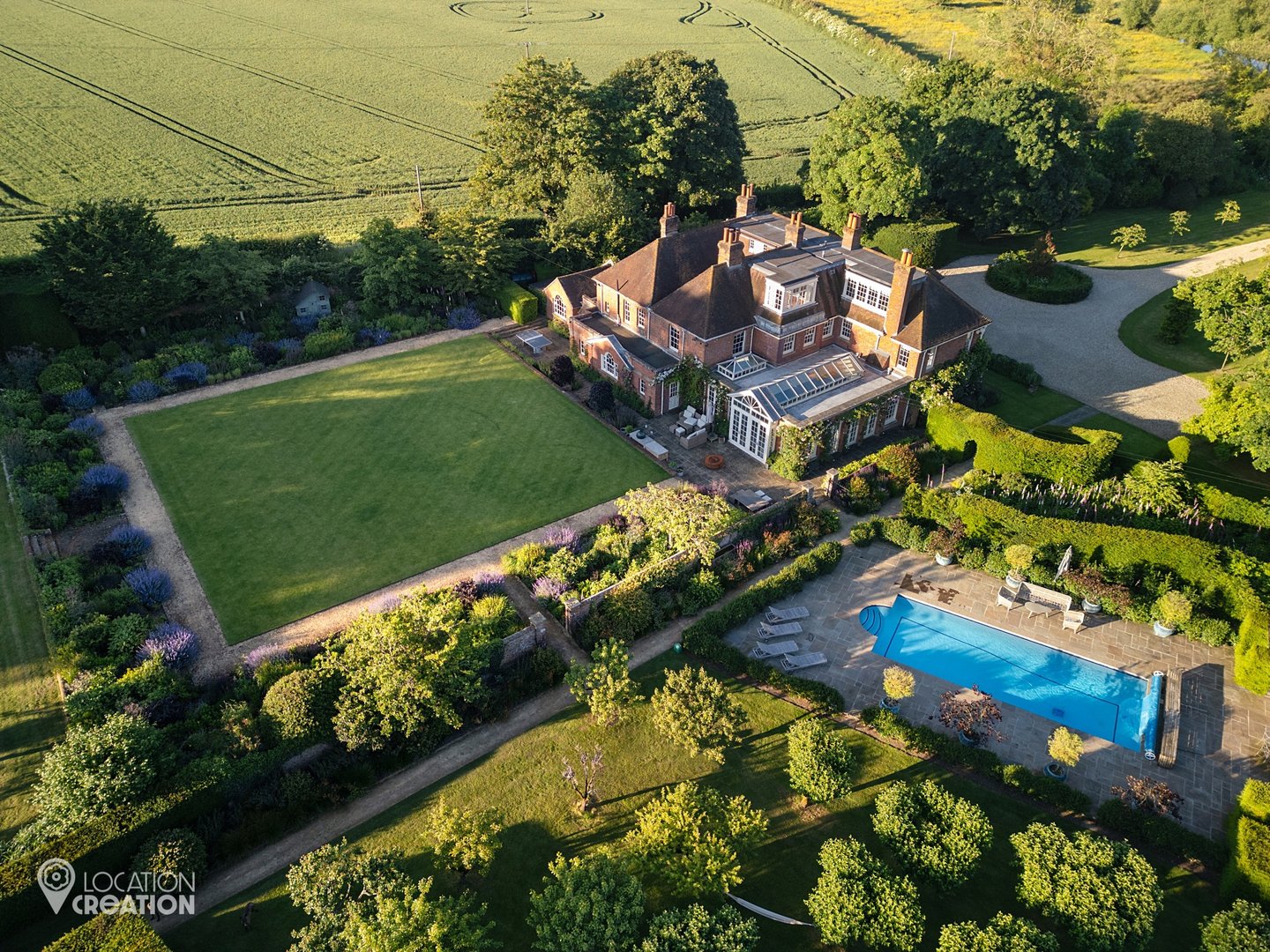 Location CreationBerkshire ManorAriel Shot