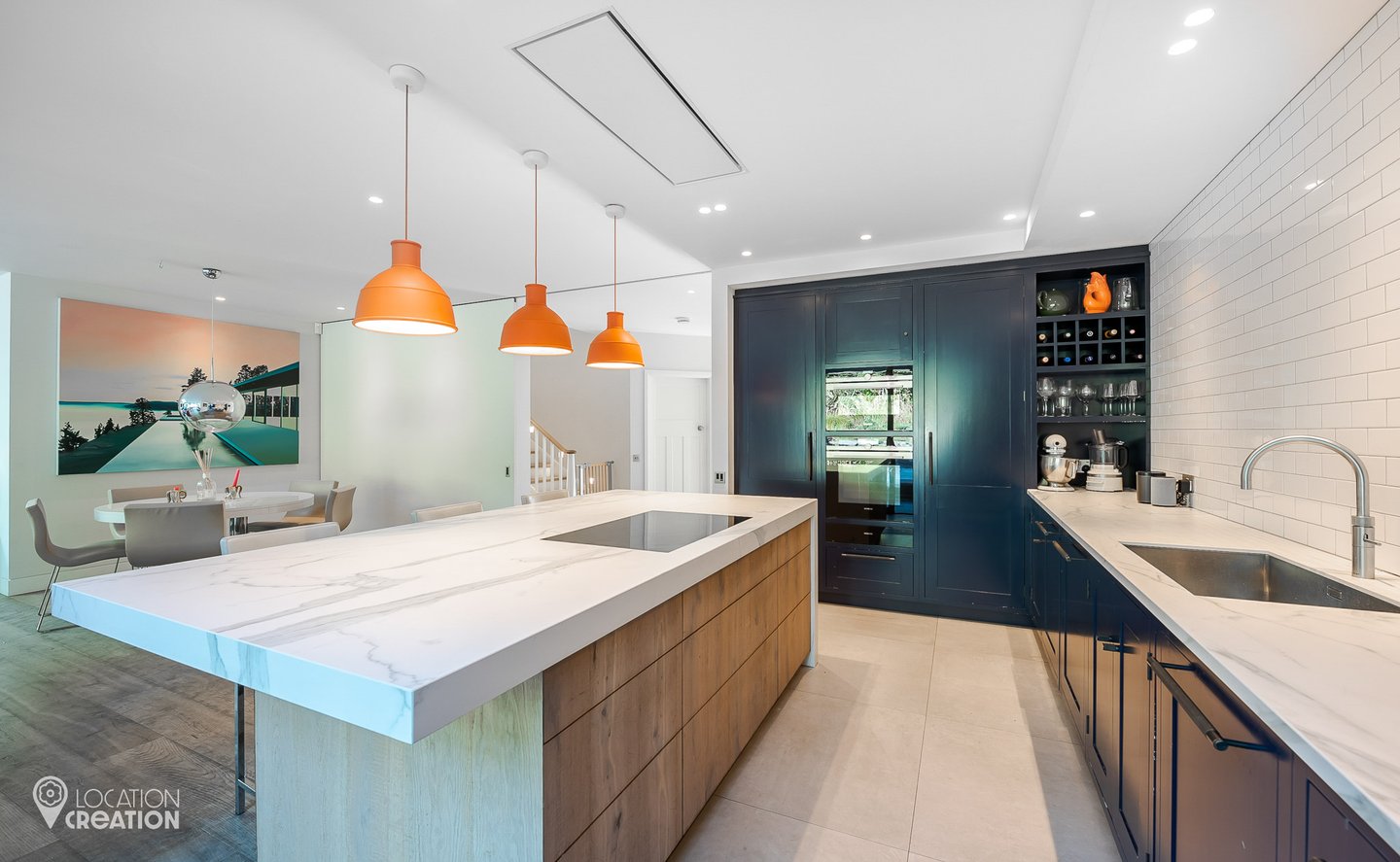 Location Creation Burcote Kitchen And Island