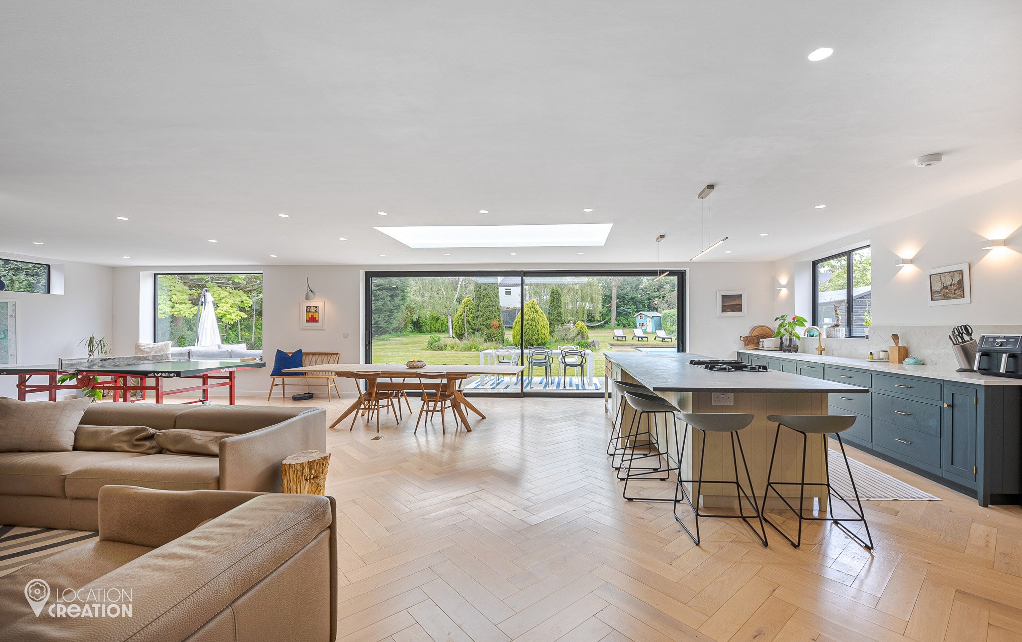 Location Creation Lawn House Open Plan