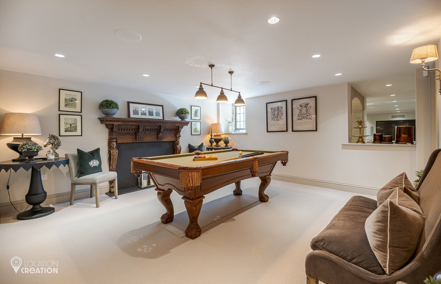Location Creation Manor View Pool Table