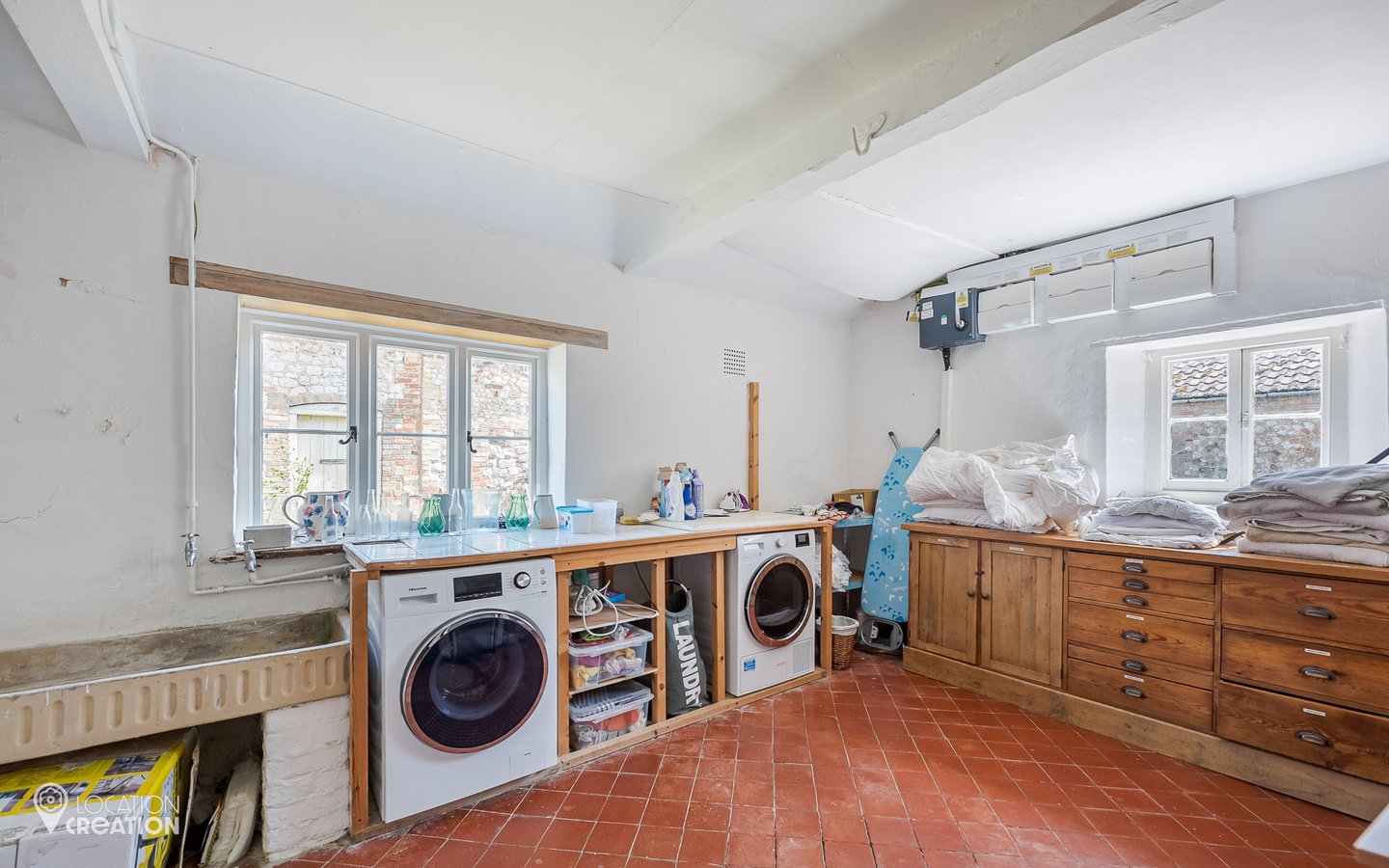 Location Creation Medieval Manor House Laundry Room