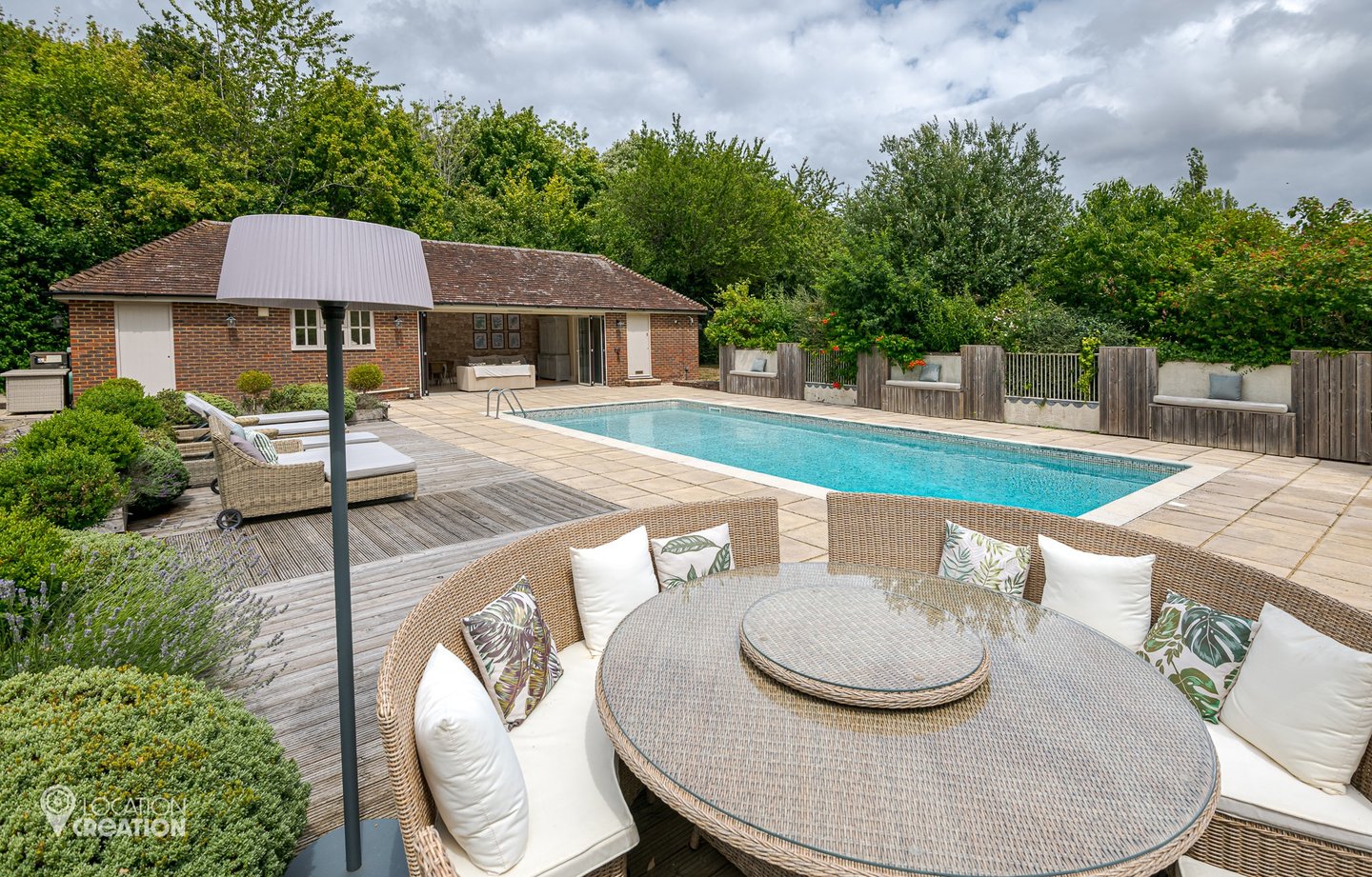 Location Creation Alfold House Pool House