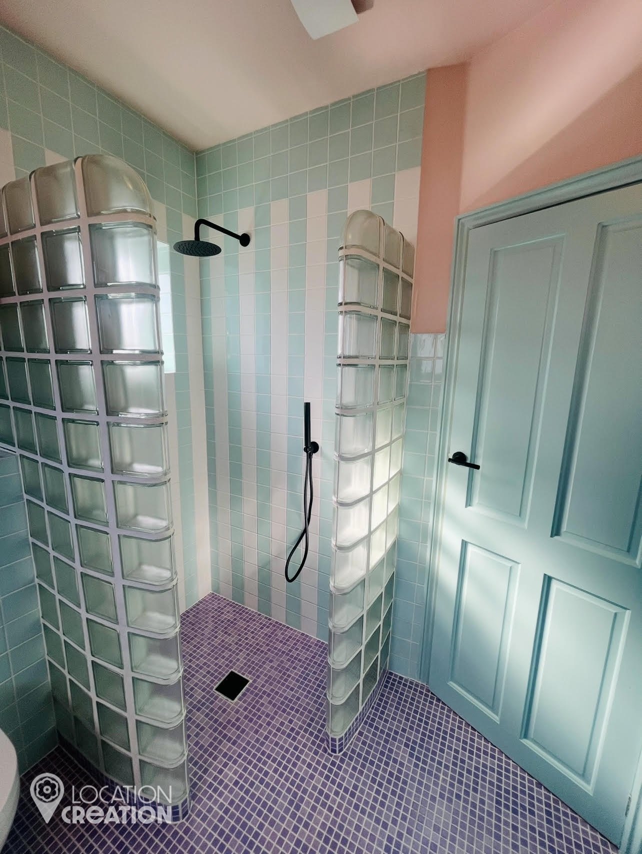 Purple HouseUpstairs Bathroom