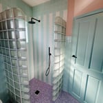 Purple HouseUpstairs Bathroom