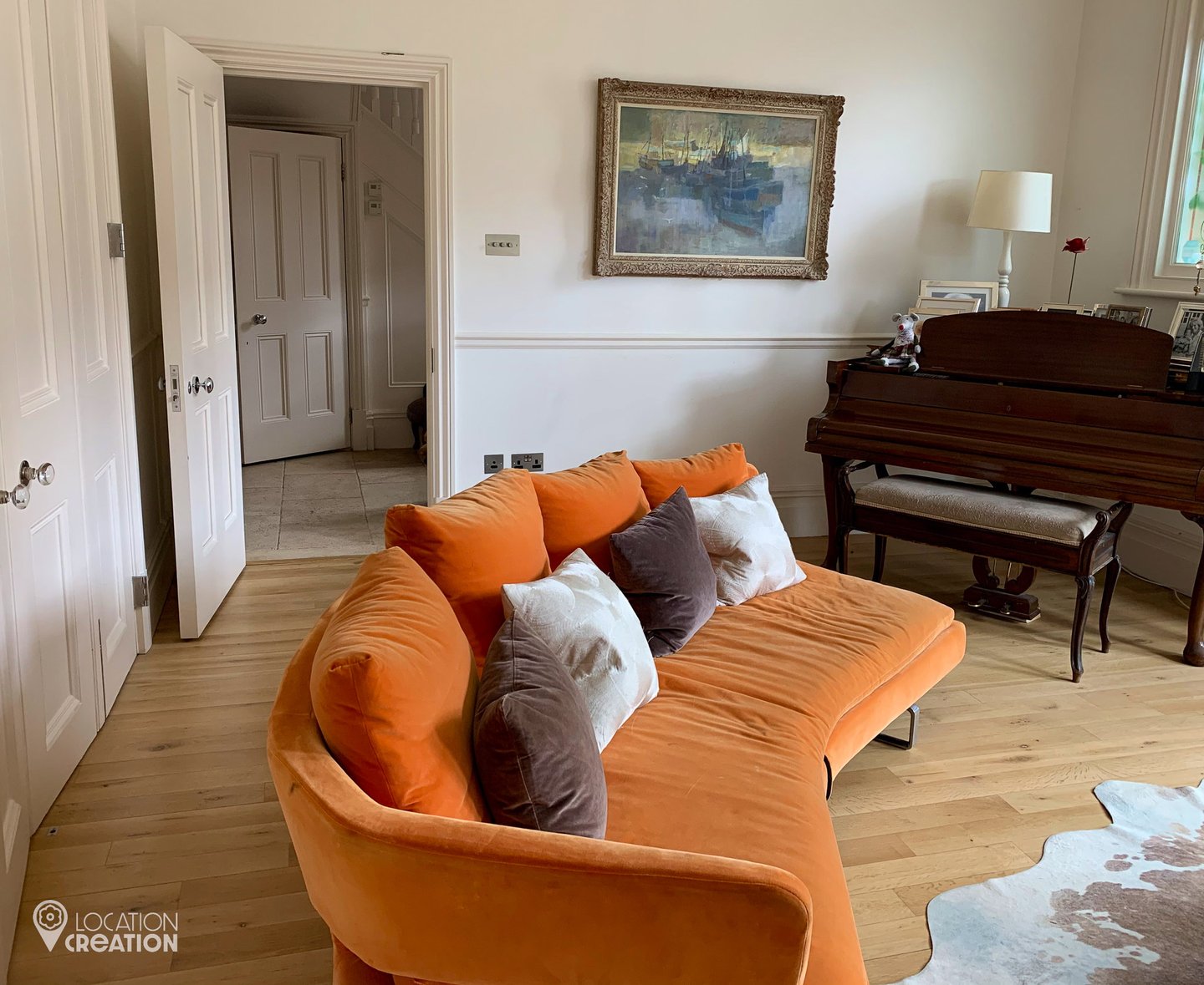 Location Creation Kirkstall House Sitting Room And Piano