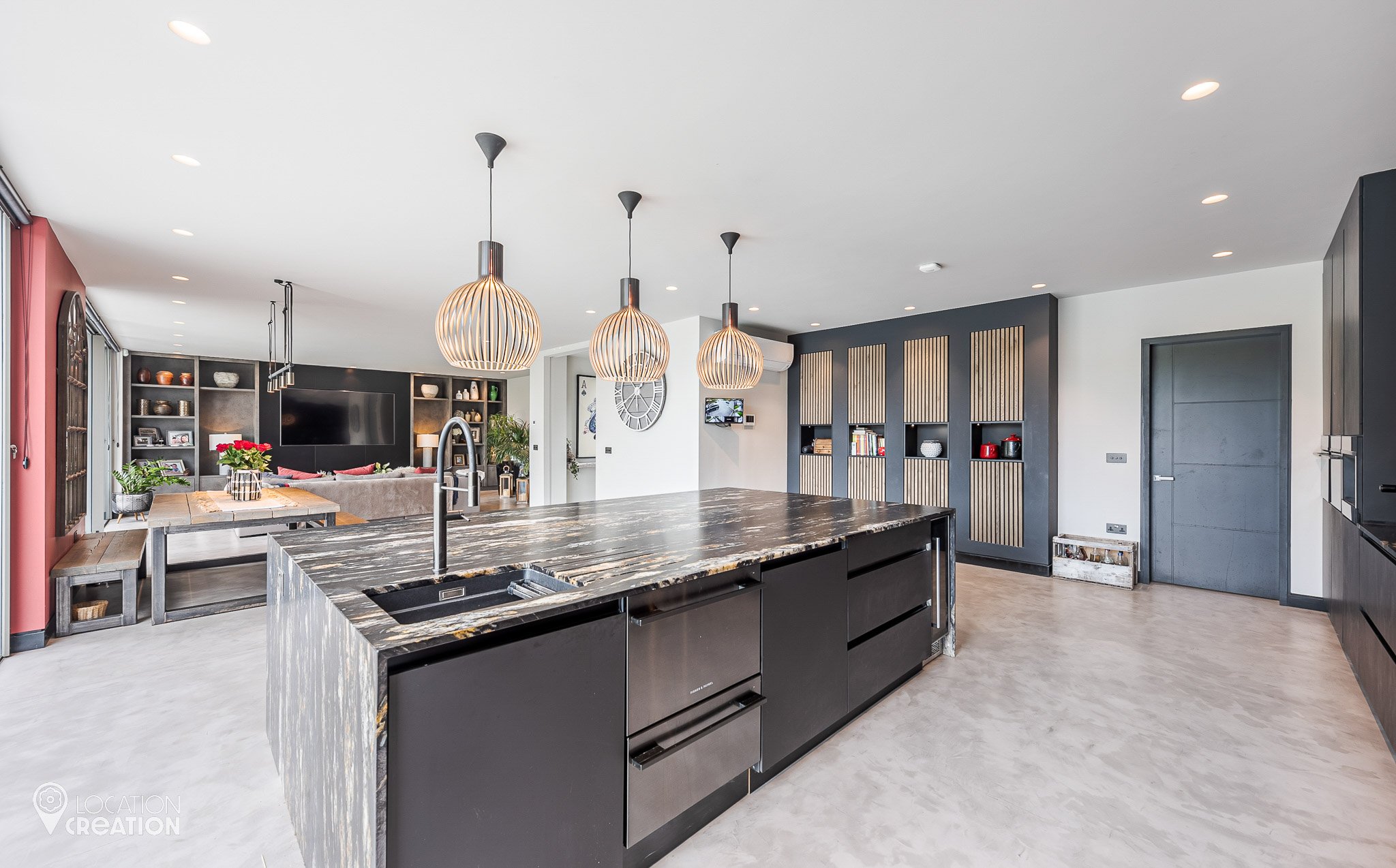 Location Creation Mountain Ash Kitchen Island
