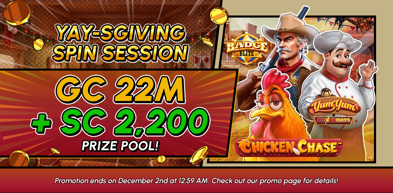 28-11-2024 Spin Session_Badge Blitz, Chicken Chase, YumYum Powerways