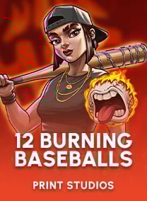 12 Burning Baseballs