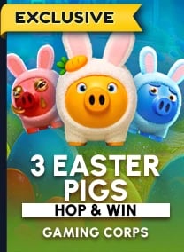 3 Easter Pigs Hop & Win