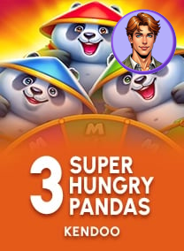 3 Super Hungry Pandas