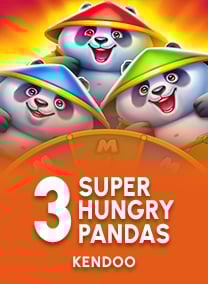 3 Super Hungry Pandas