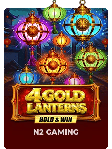 4 Gold Lanterns Hold & Win