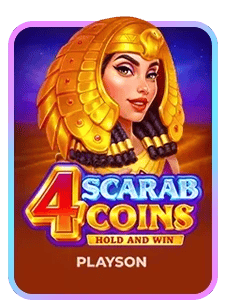 4 SCARAB COINS: HOLD AND WIN