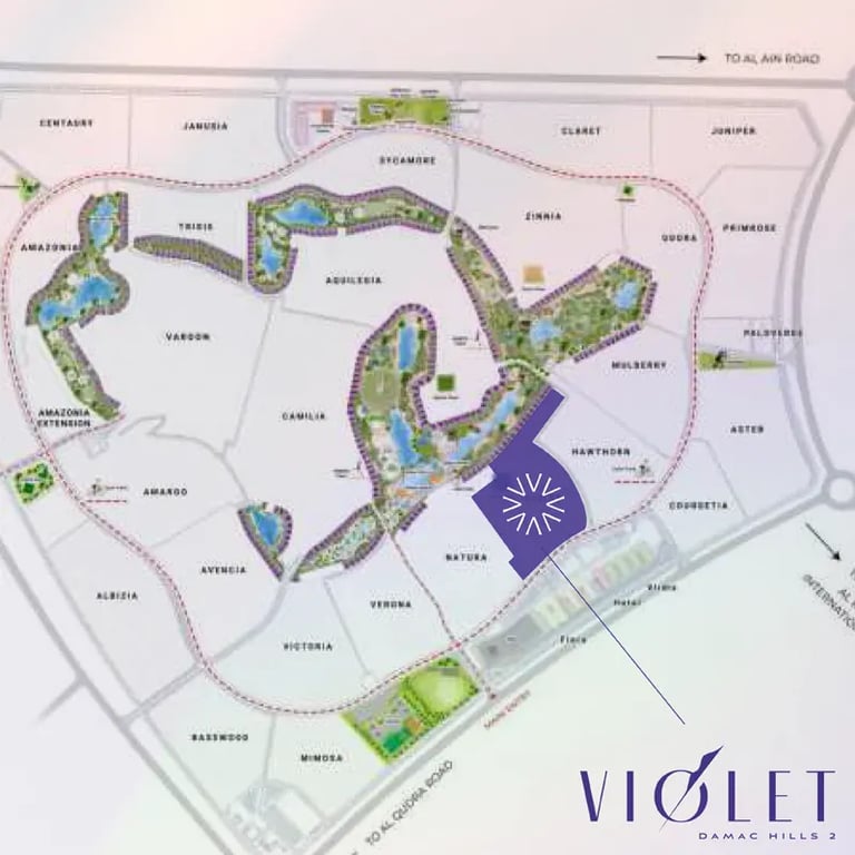 Damac Violet  location image