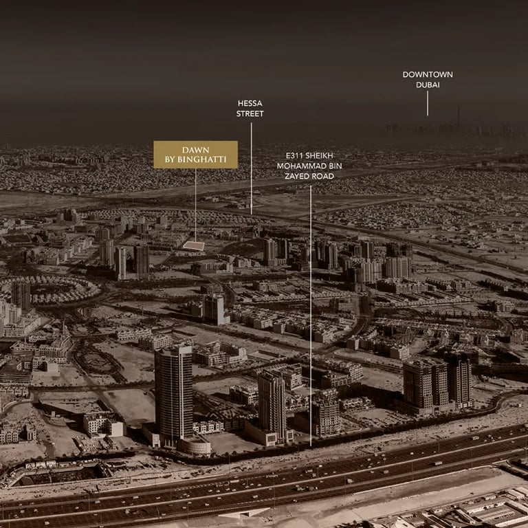 Binghatti Dawn location image