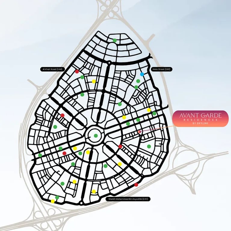 Skyline Avant Garde Residences location image