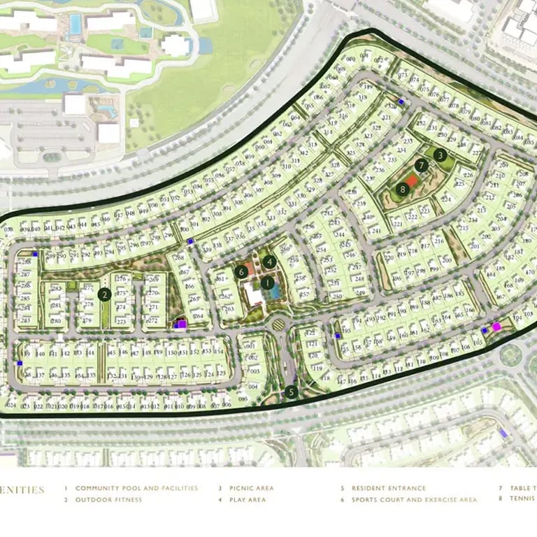 Emaar Sidra 3 Villas location image