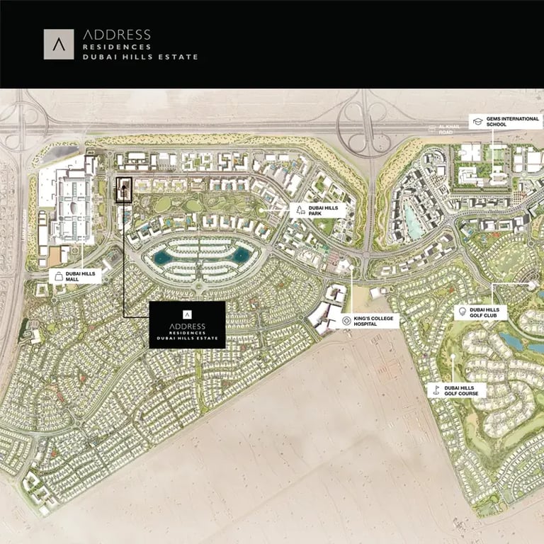 Emaar Address Residences DHE location image