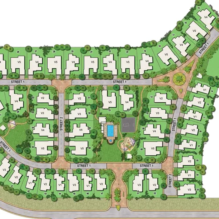 Emaar Aseel Villas location image