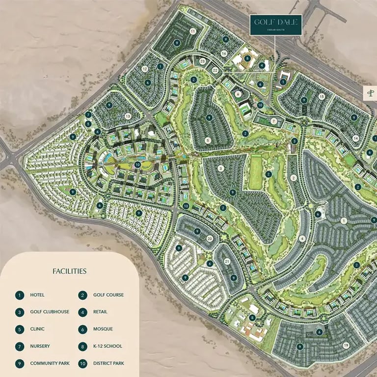 Emaar Golf Dale location image