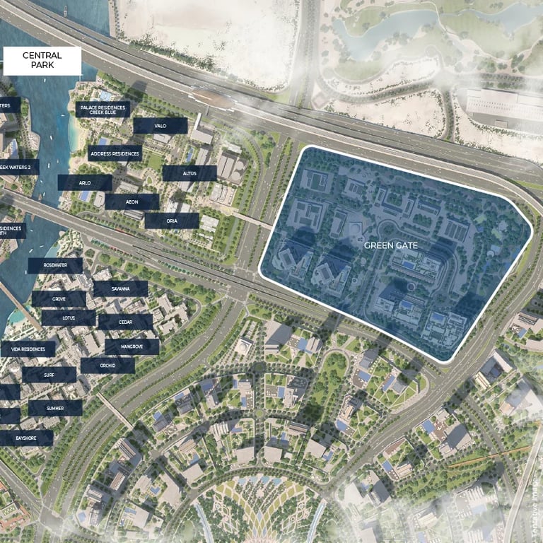 Emaar Green Gate location image