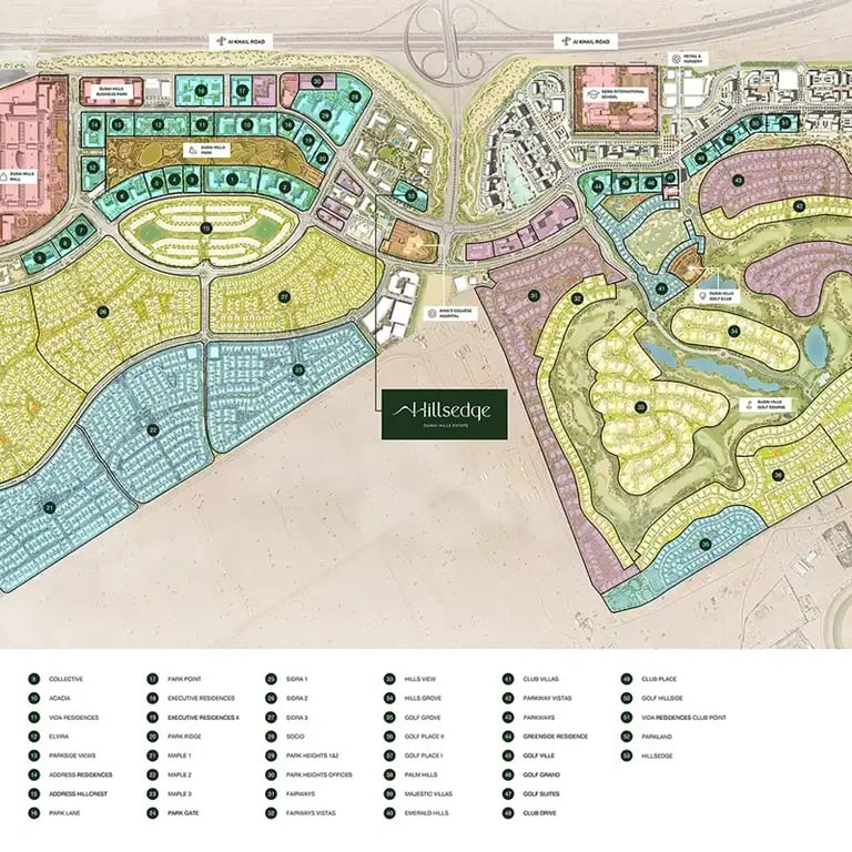 Emaar Hillsedge location image