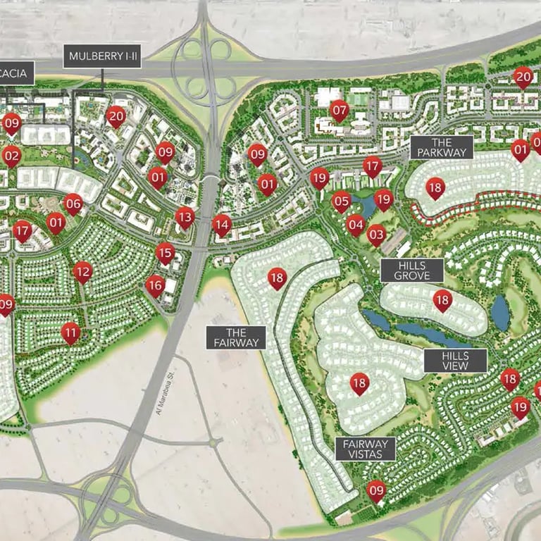 Emaar Parkway Vistas location image