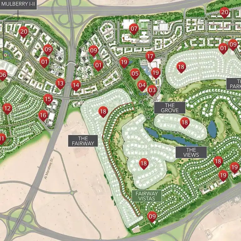 Emaar Fairway Vistas location image