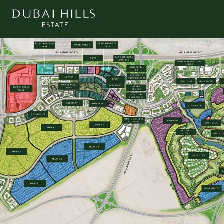 Emaar Greencrest location image
