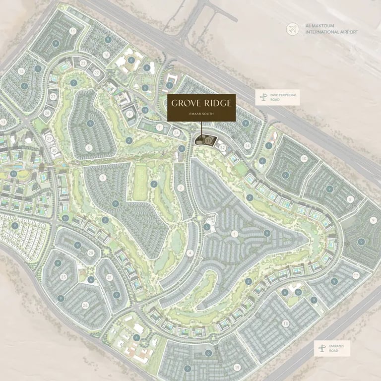 Emaar Grove Ridge location image
