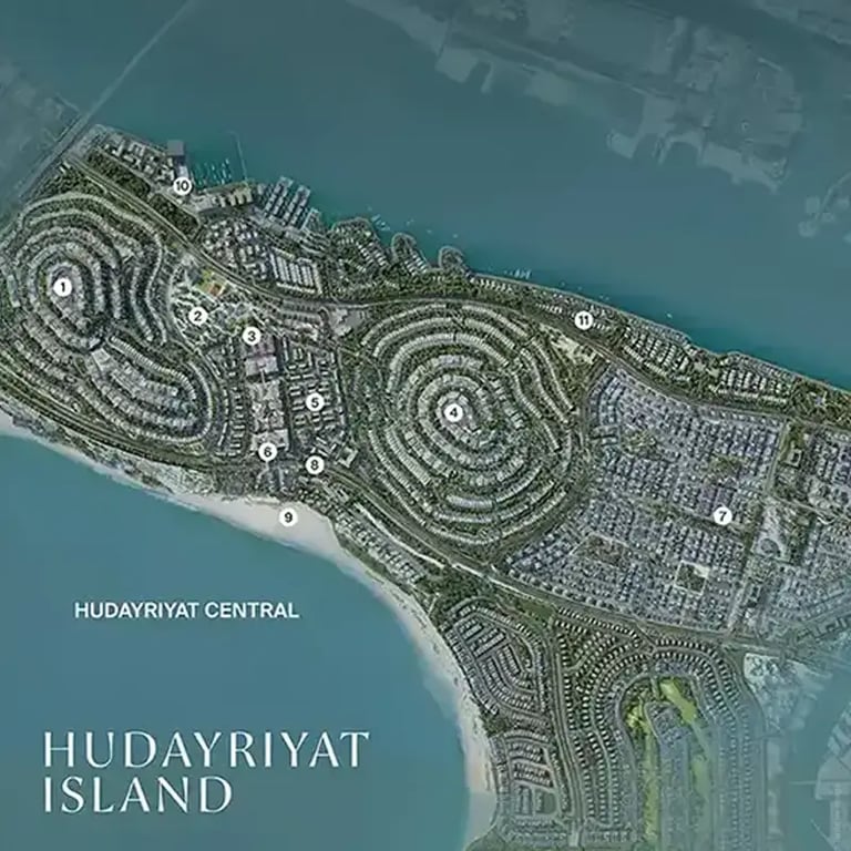 Hudayriyat Golf Estates by Modon location image