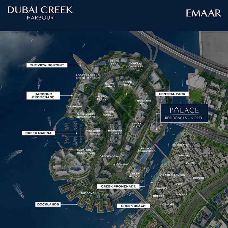 Emaar Palace Residences North location image