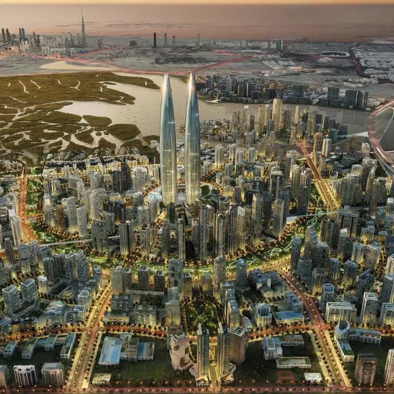 Emaar Dubai Creek Residences location image