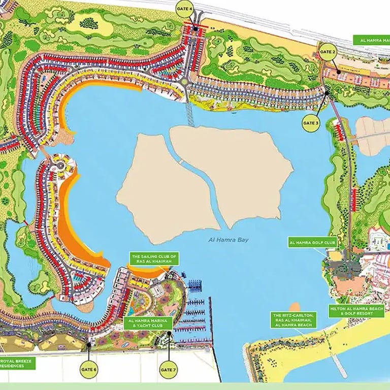 Al Hamra Bayti Townhomes location image
