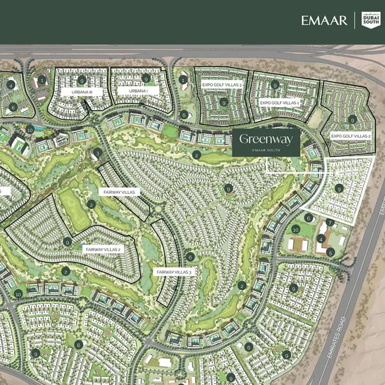 EMAAR Greenway  location image
