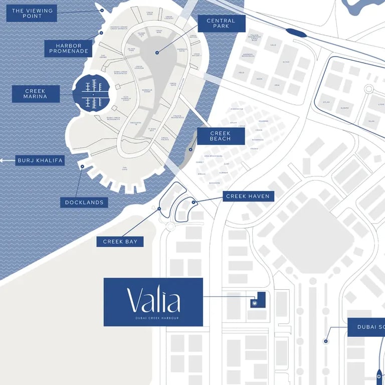 Emaar Valia Tower location image