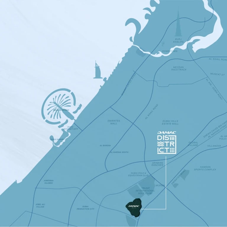 Damac District location image