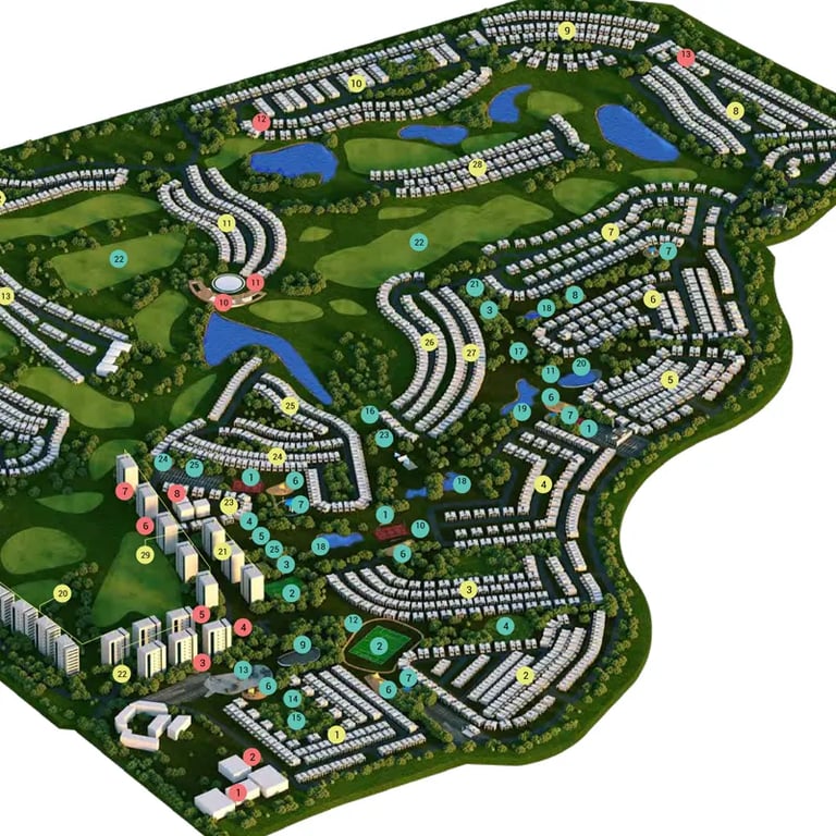 Damac Gems Estates location image