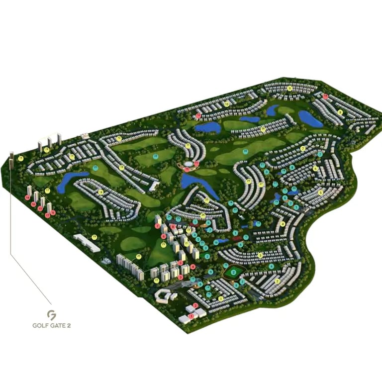 Damac Golf Gate 2 location image