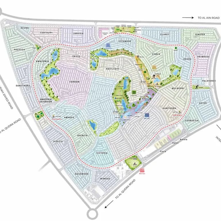 Damac Hills Townhouses location image