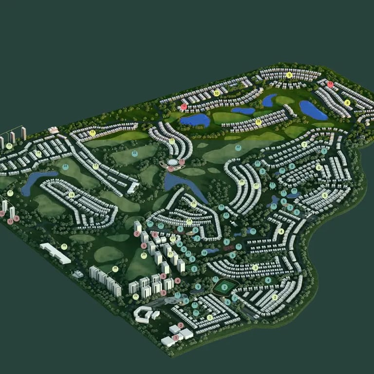 Damac Hills Villas location image