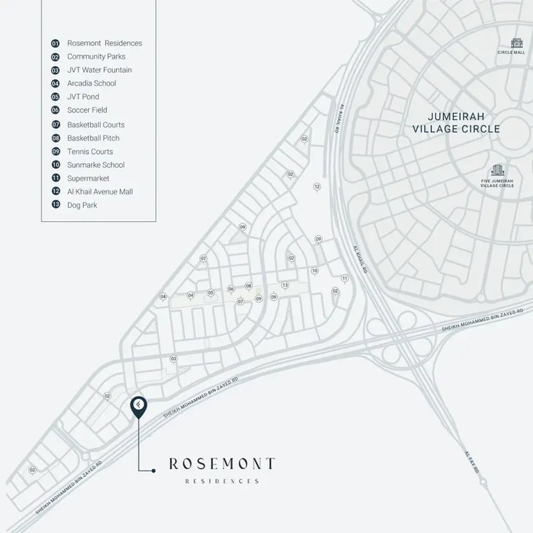 Ellington Rosemont Residences location image