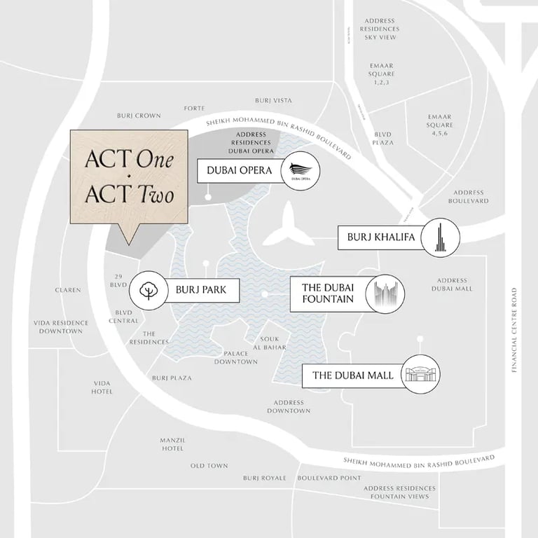Emaar ACT One & Two location image