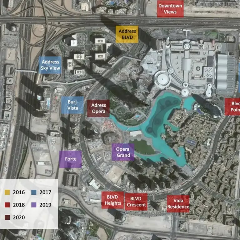 Emaar The Address Dubai Mall location image