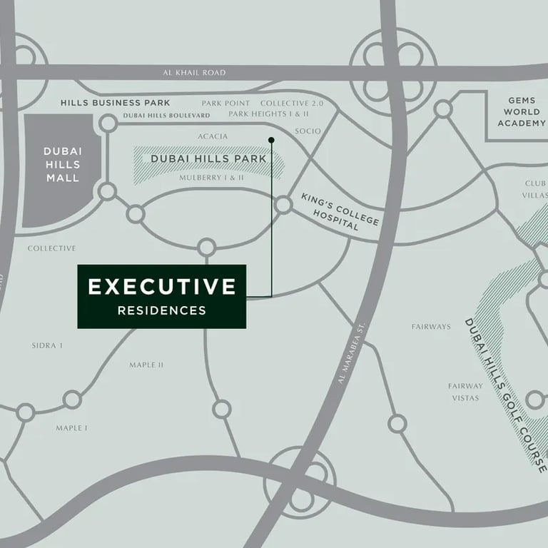 Emaar Executive Residences 2 location image