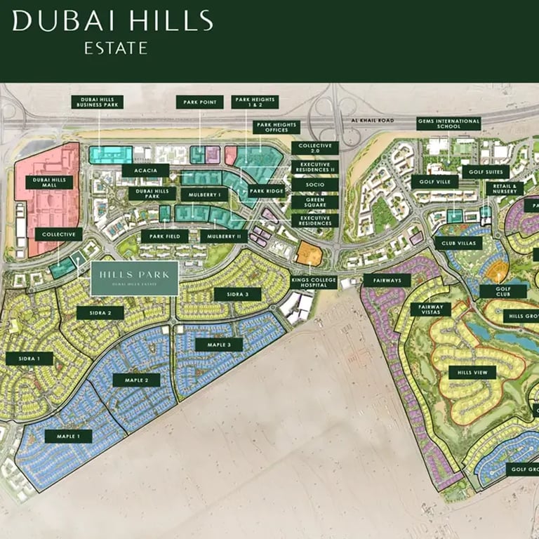 Emaar Hills Park location image