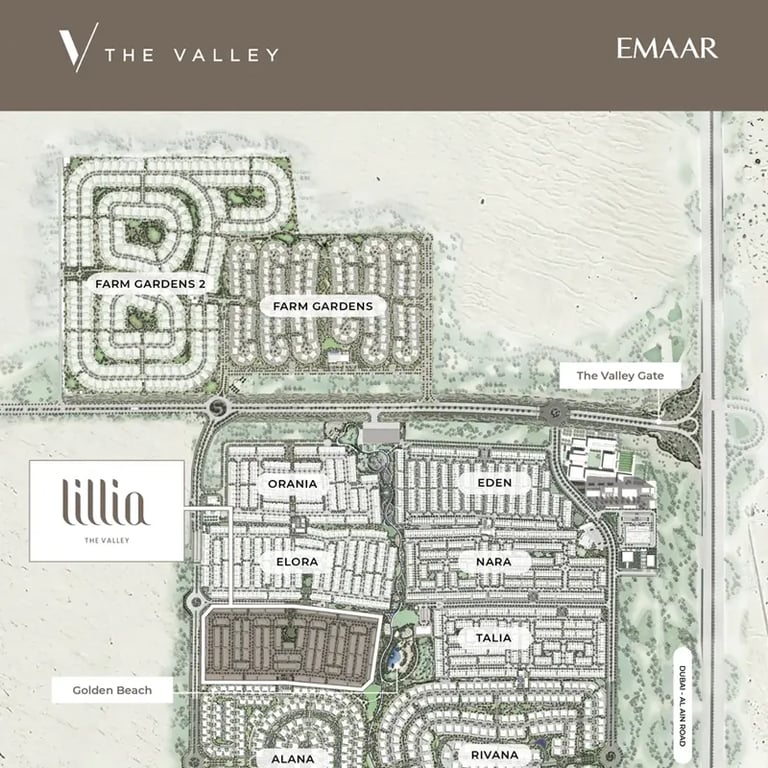 Emaar Lillia location image
